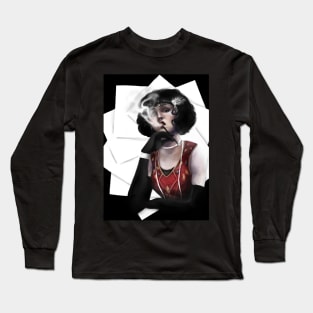 1920's Flapper Girl Long Sleeve T-Shirt